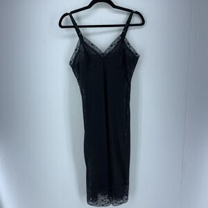 Vtg Movie Star Womens 36 Slip Dress Lace‎ Whimsigoth Romantic Hyper Feminine USA